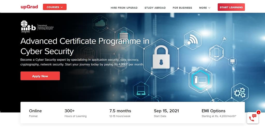 The best Cyber Security Certifications by Upgrads