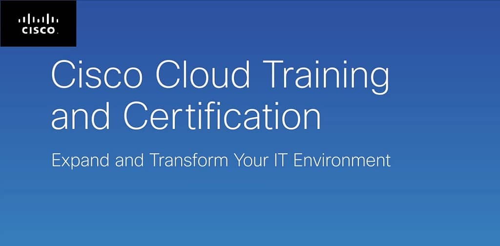 cloud computing online training and certification by Cisco