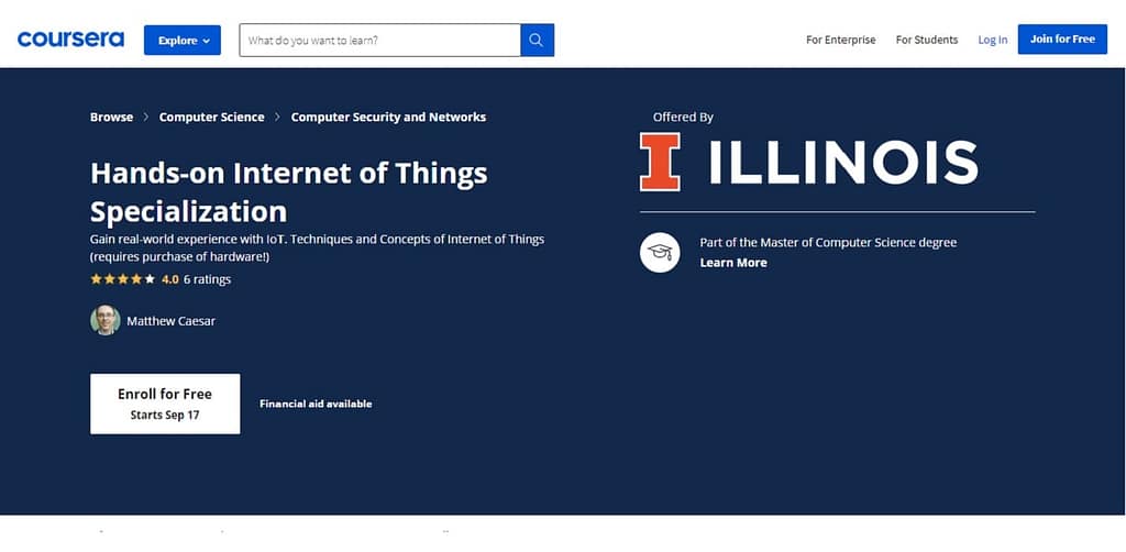 internet of things certification coursera 2021